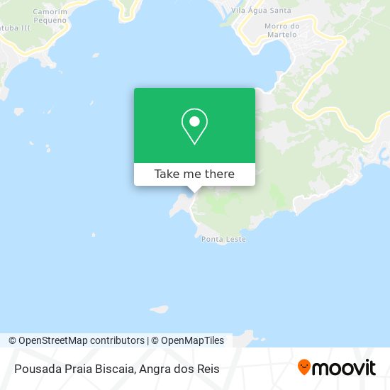 Mapa Pousada Praia Biscaia