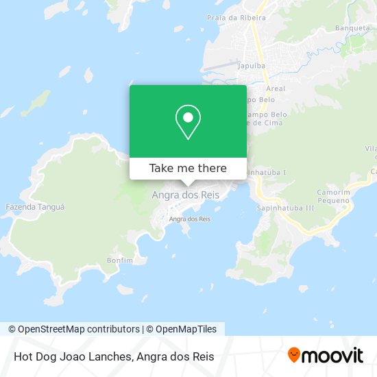 Mapa Hot Dog Joao Lanches
