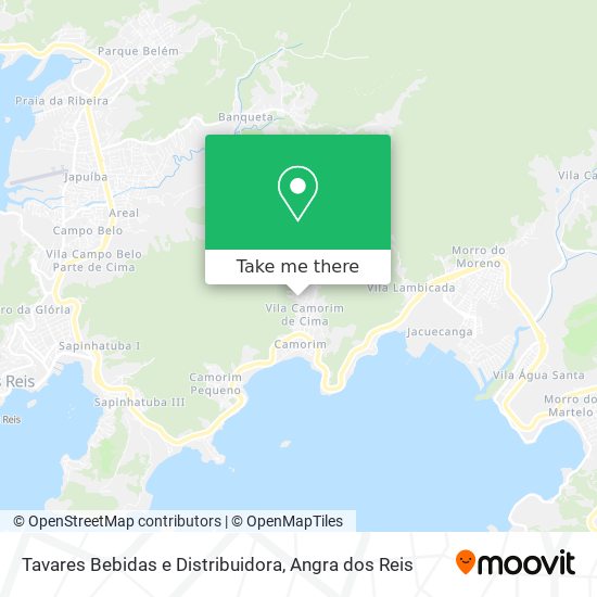 Mapa Tavares Bebidas e Distribuidora