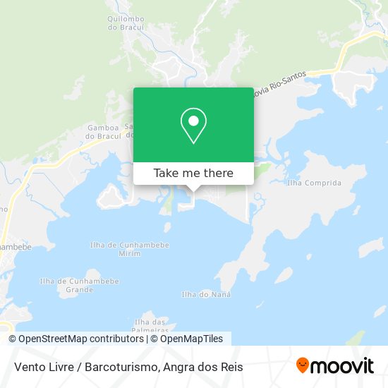 Vento Livre / Barcoturismo map