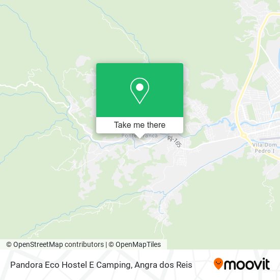 Mapa Pandora Eco Hostel E Camping
