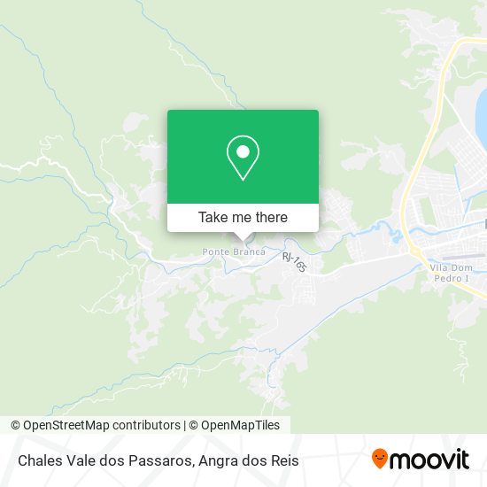 Chales Vale dos Passaros map