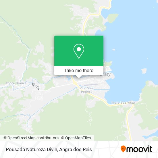 Mapa Pousada Natureza Divin