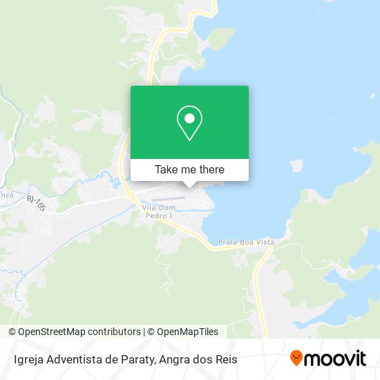 Mapa Igreja Adventista de Paraty