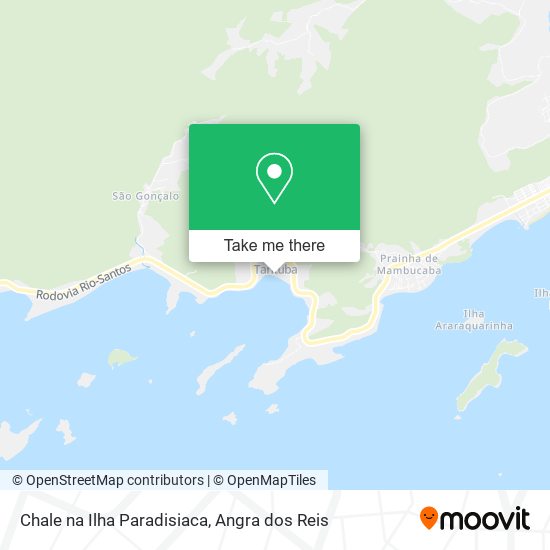 Mapa Chale na Ilha Paradisiaca
