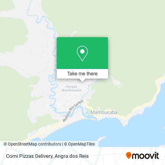 Comi Pizzas Delivery map