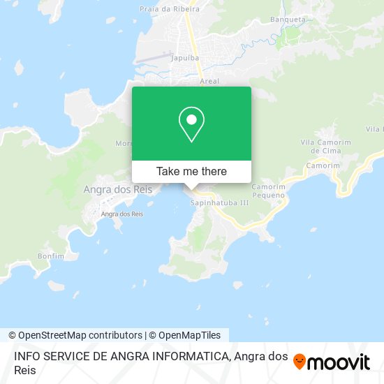 Mapa INFO SERVICE DE ANGRA INFORMATICA