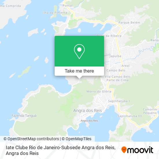 Mapa Iate Clube Rio de Janeiro-Subsede Angra dos Reis