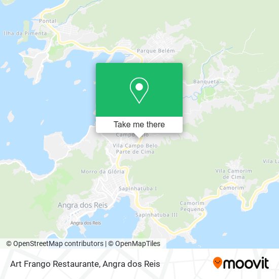 Mapa Art Frango Restaurante
