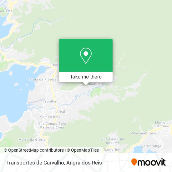Transportes de Carvalho map