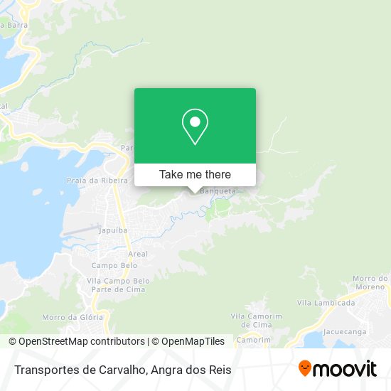 Mapa Transportes de Carvalho