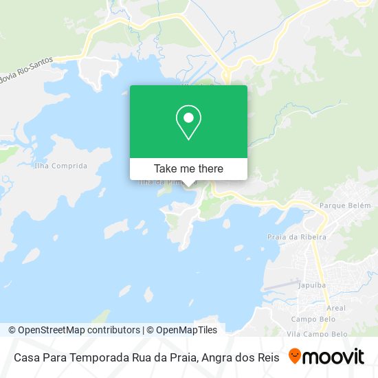 Mapa Casa Para Temporada Rua da Praia