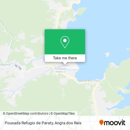 Pousada Refugio de Paraty map