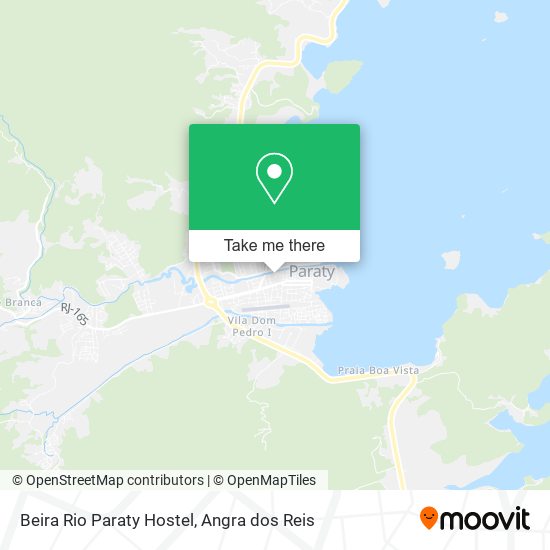 Mapa Beira Rio Paraty Hostel