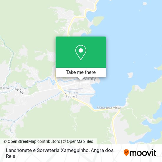 Mapa Lanchonete e Sorveteria Xameguinho