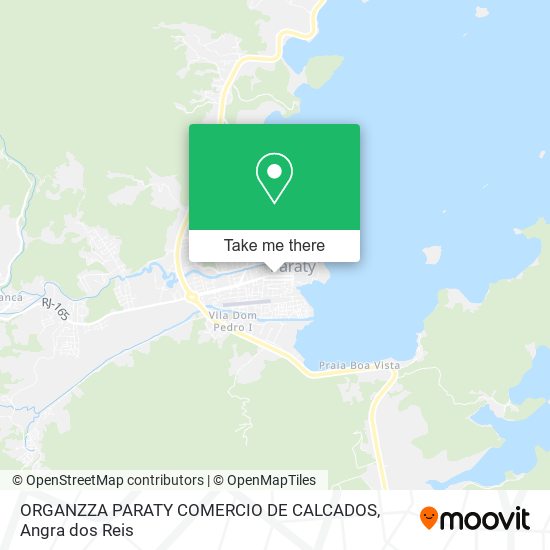 ORGANZZA PARATY COMERCIO DE CALCADOS map