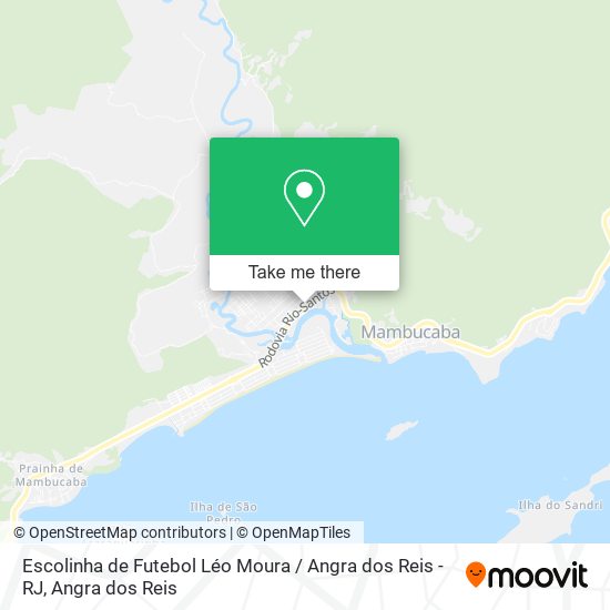 Mapa Escolinha de Futebol Léo Moura / Angra dos Reis - RJ