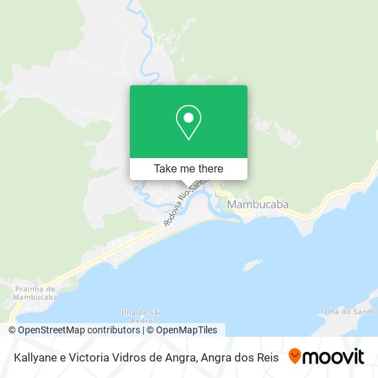 Mapa Kallyane e Victoria Vidros de Angra