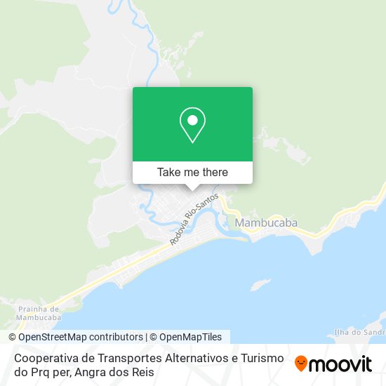 Mapa Cooperativa de Transportes Alternativos e Turismo do Prq per