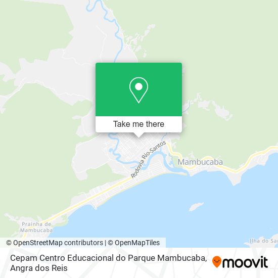 Mapa Cepam Centro Educacional do Parque Mambucaba