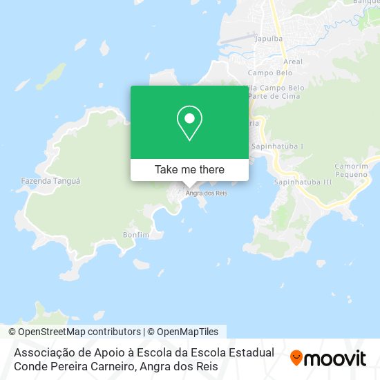 Mapa Associação de Apoio à Escola da Escola Estadual Conde Pereira Carneiro