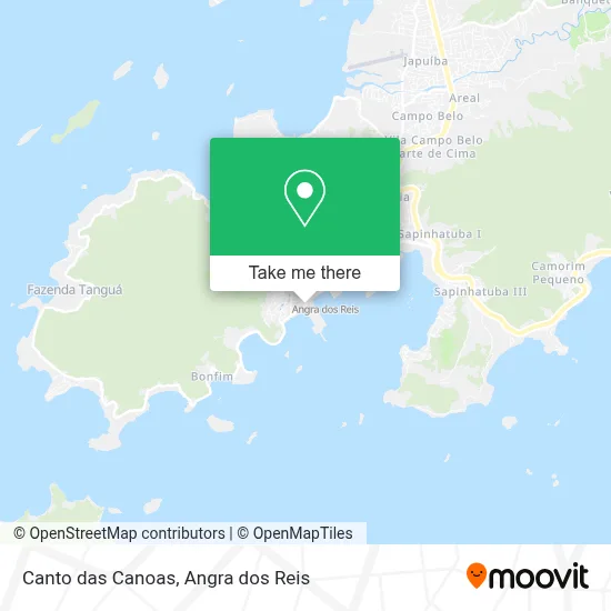 Canto das Canoas map