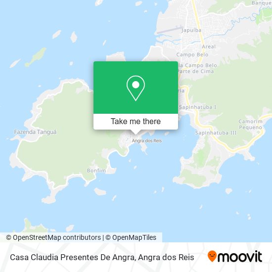Casa Claudia Presentes De Angra map