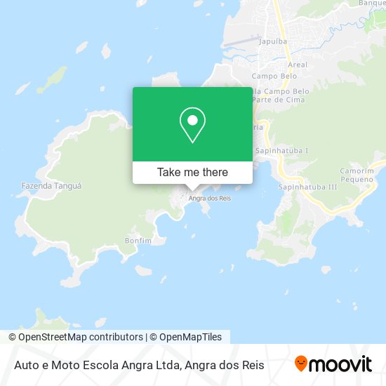 Mapa Auto e Moto Escola Angra Ltda