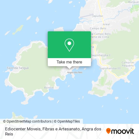 Mapa Ediocenter Moveis, Fibras e Artesanato