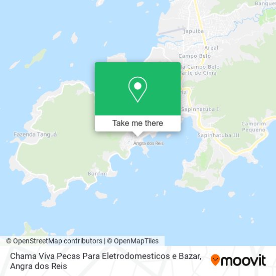 Mapa Chama Viva Pecas Para Eletrodomesticos e Bazar