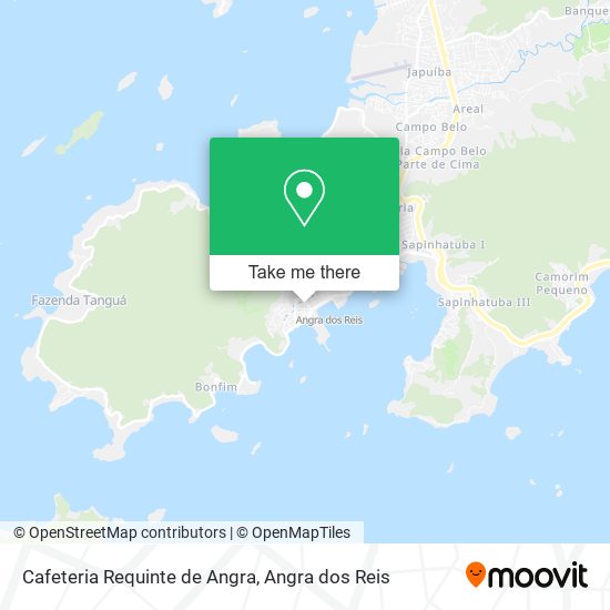 Mapa Cafeteria Requinte de Angra