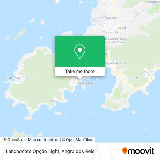 Mapa Lanchonete Opção Light