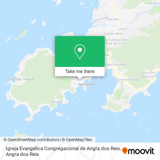 Mapa Igreja Evangélica Congregacional de Angra dos Reis