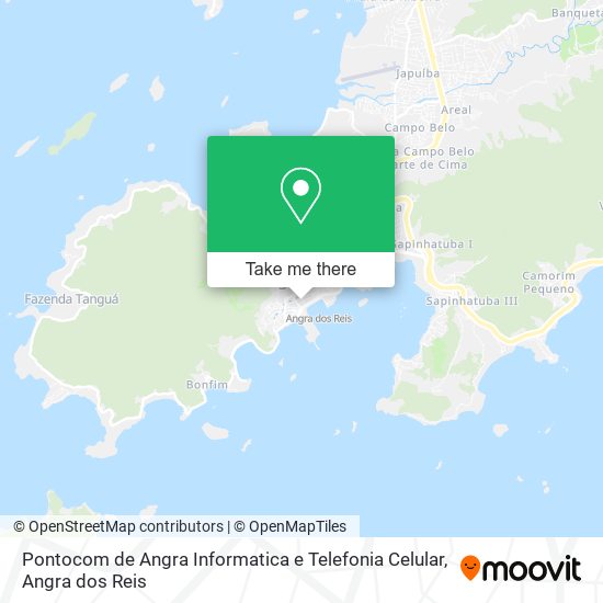 Pontocom de Angra Informatica e Telefonia Celular map