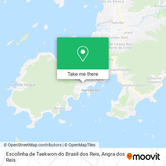 Mapa Escolinha de Taekwon-do Brasil dos Reis