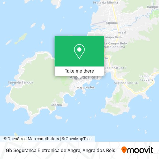 Mapa Gb Seguranca Eletronica de Angra