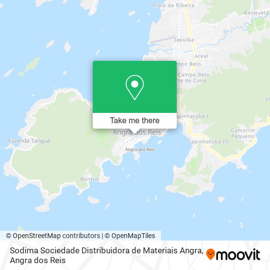 Mapa Sodima Sociedade Distribuidora de Materiais Angra