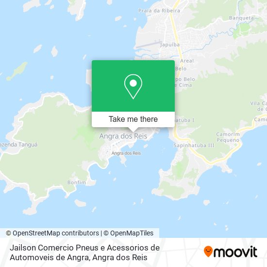 Mapa Jailson Comercio Pneus e Acessorios de Automoveis de Angra