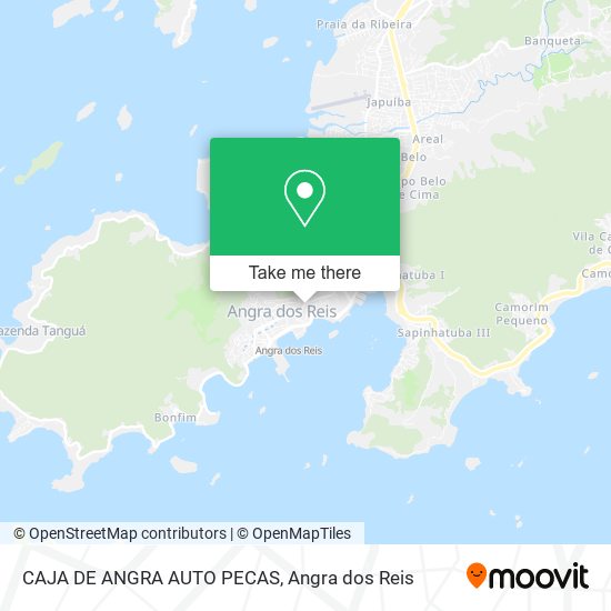 Mapa CAJA DE ANGRA AUTO PECAS