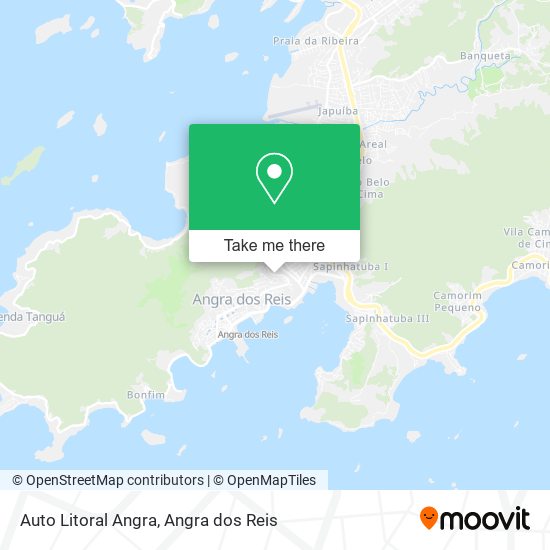 Mapa Auto Litoral Angra