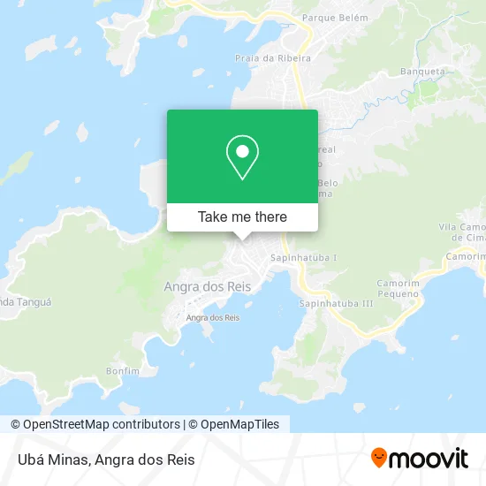 Ubá Minas map