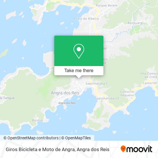 Giros Bicicleta e Moto de Angra map