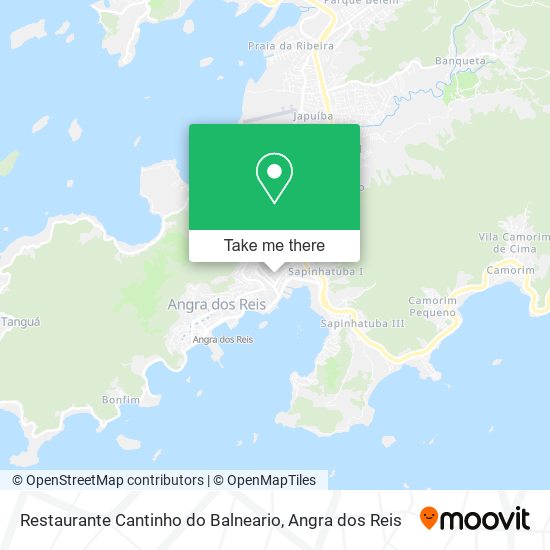 Mapa Restaurante Cantinho do Balneario