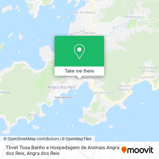 Mapa Tbvet Tosa Banho e Hospedagem de Animais Angra dos Reis