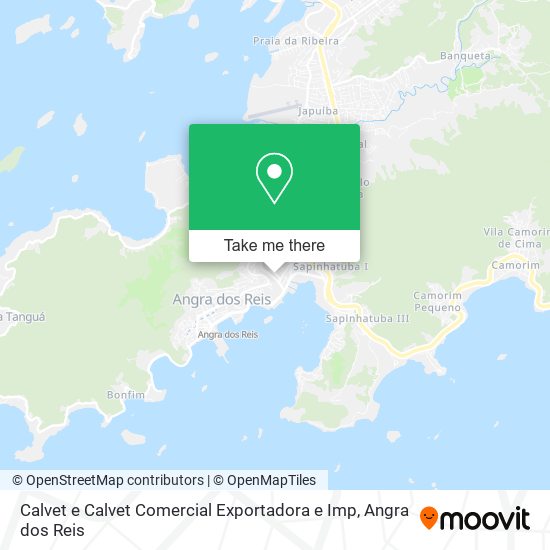 Mapa Calvet e Calvet Comercial Exportadora e Imp