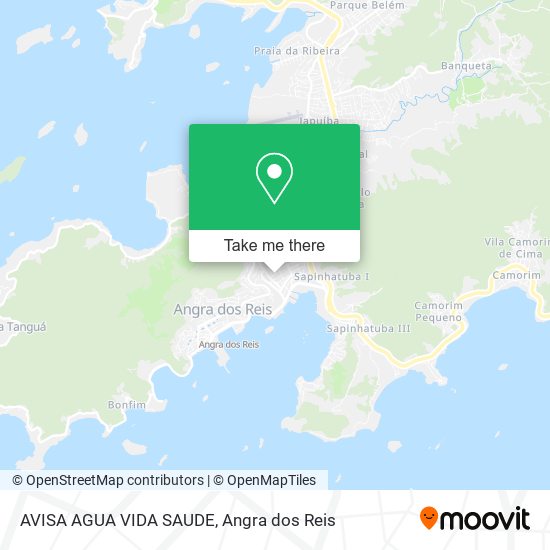 AVISA AGUA VIDA SAUDE map