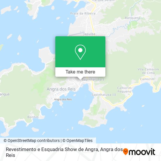 Mapa Revestimento e Esquadria Show de Angra