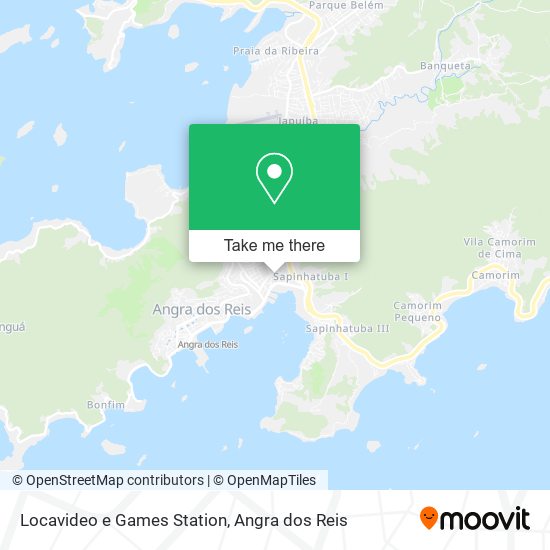 Mapa Locavideo e Games Station