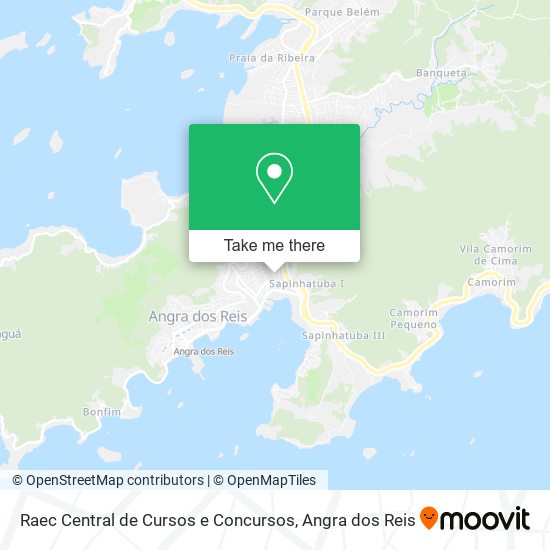 Raec Central de Cursos e Concursos map