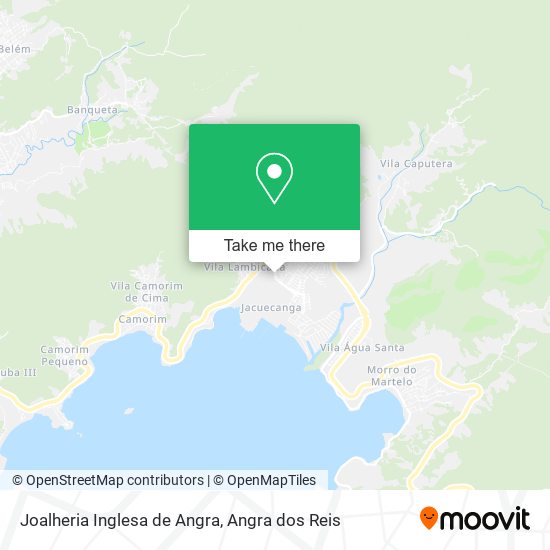 Mapa Joalheria Inglesa de Angra